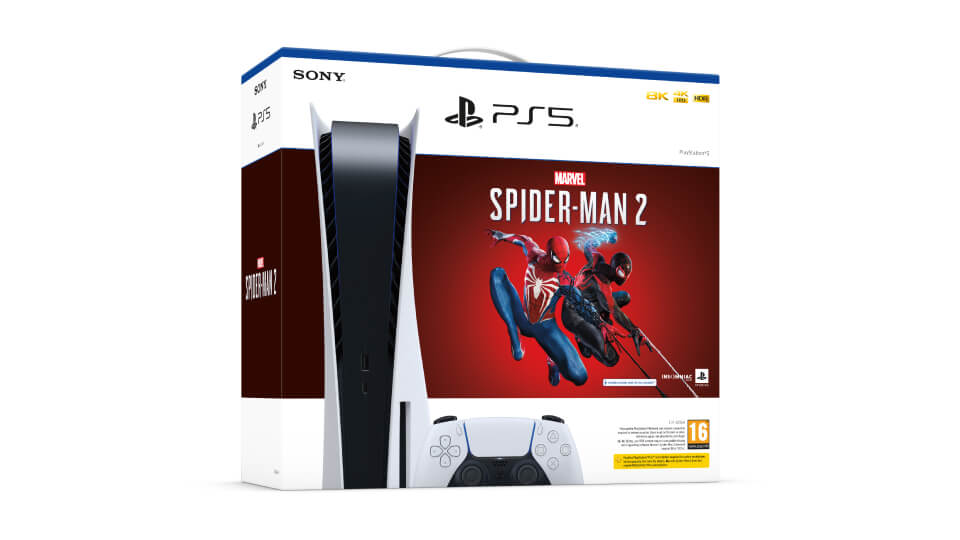 PS5 Disc Drive Console Marvel's Spider-Man 2 Bundle