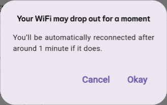 Image of warning screen