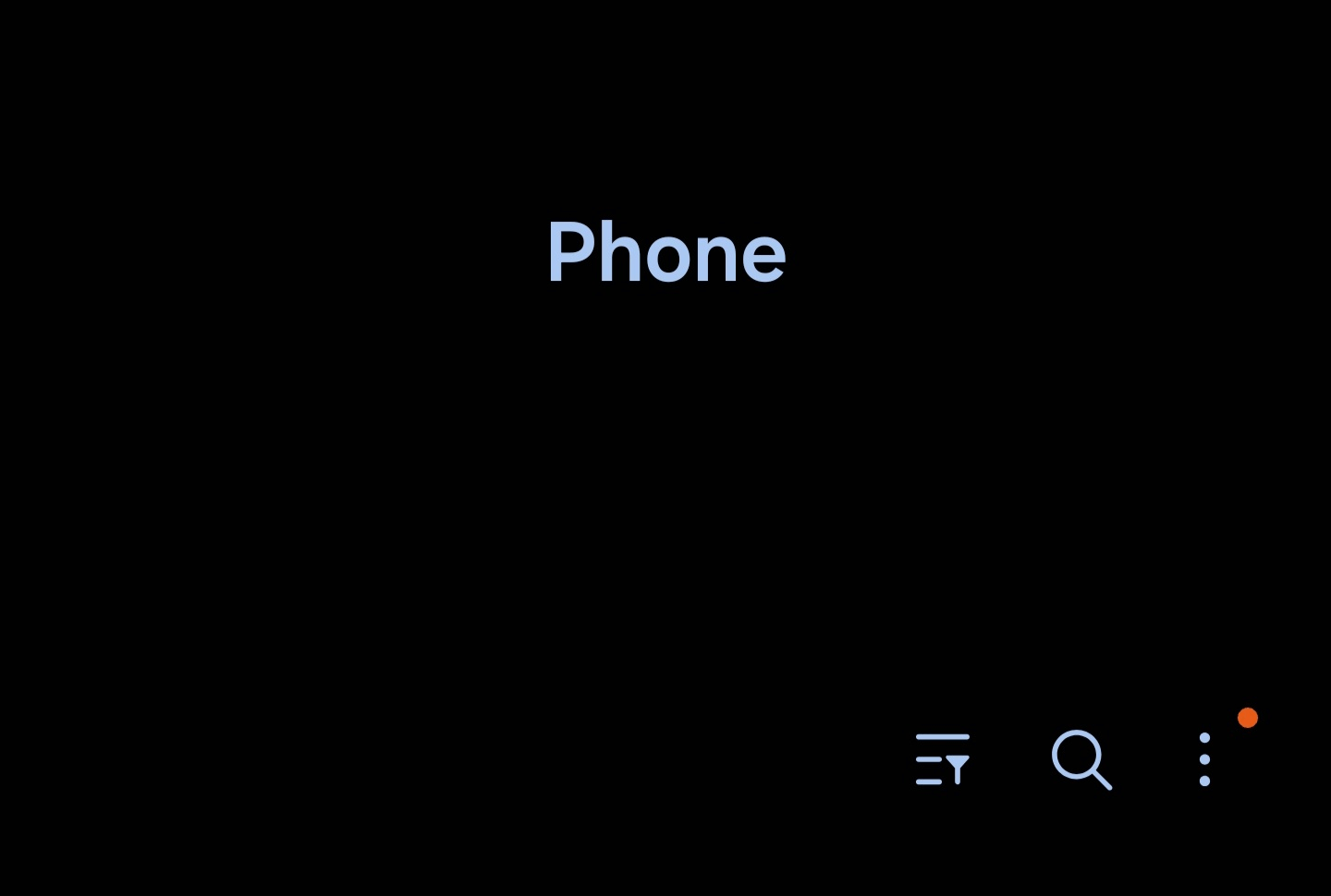 Samsung call dialler