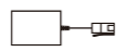 small rectangular box with a small cable attached and phone connector at the end