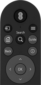 Image of buttons on a remote control
