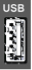 a rectangular upright connector. Standard USB-A shape