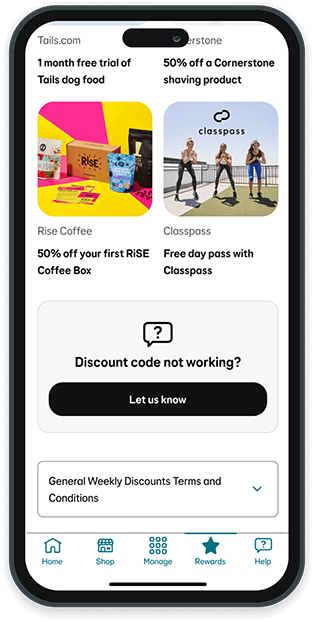 Image showing discount code not working 