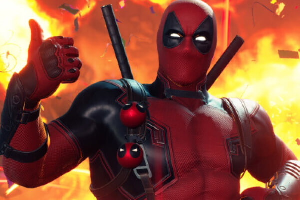 Deadpool giving the thumbs up 