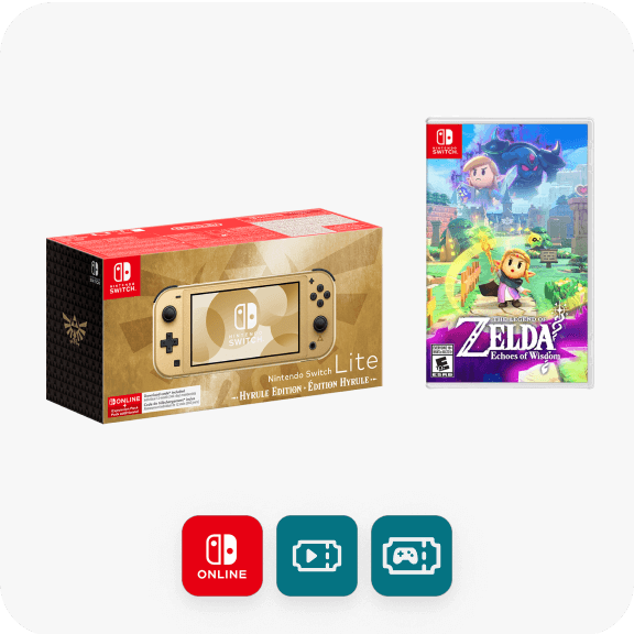 Nintendo Switch Lite Hyrule Edition bundle