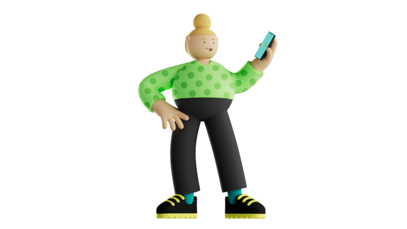 Person holding a phone